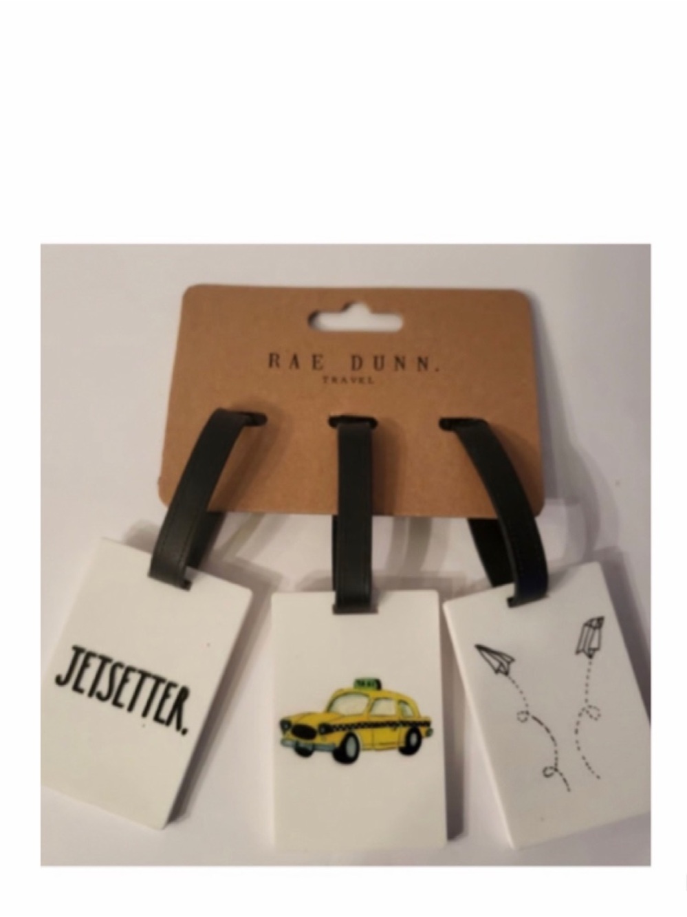NEW Rae Dunn 3 Pack Mini Luggage Tag